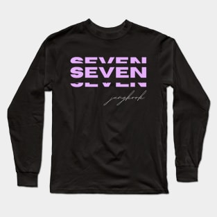 Seven (Jungkook of BTS) Long Sleeve T-Shirt